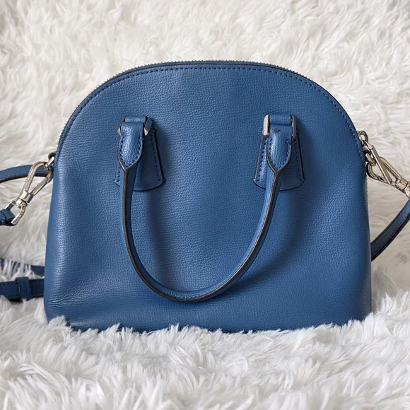Kate Spade Sylvia Dome Satchel Crossbody Handbag in Blue - Picture 4 of 12